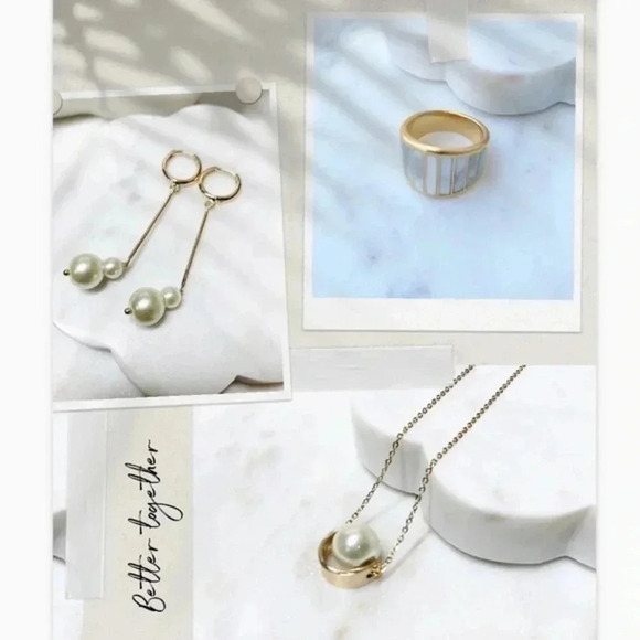 SINGLE Floating Pearl Necklace - Picture 9 of 9